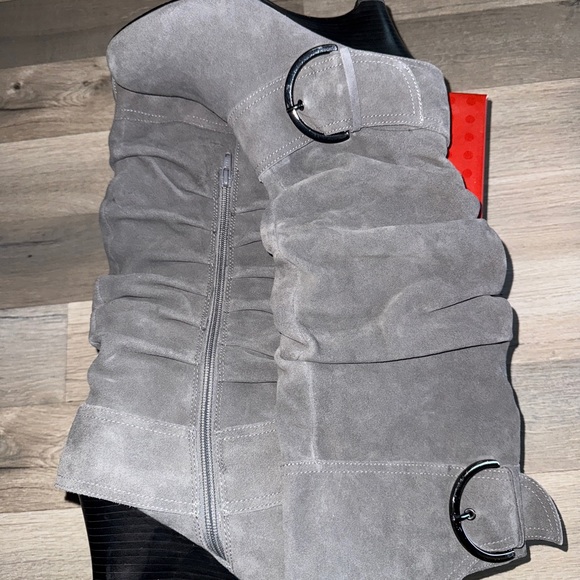 Boots, name-Naughty Monkey, grey suede - Picture 6 of 10